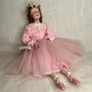 Porcelain Doll Signed Avigail Anna Brahms 1983 Rebecca Ballerina Ltd Ed 12/450